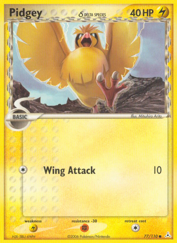 Pidgey (77/110) (Delta Species) [EX: Holon Phantoms] | Devastation Store