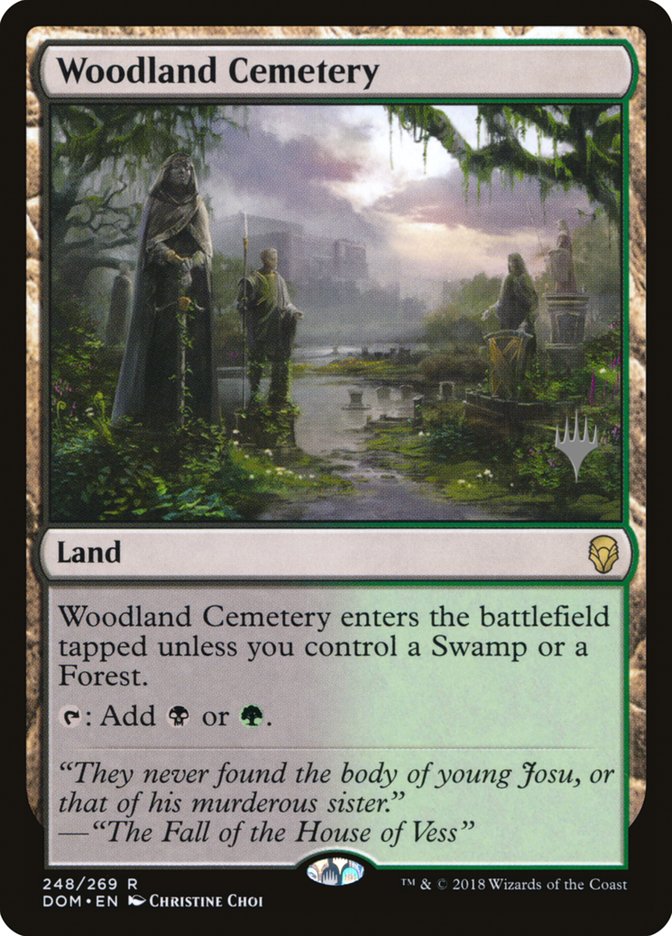 Woodland Cemetery (Promo Pack) [Dominaria Promos] | Devastation Store