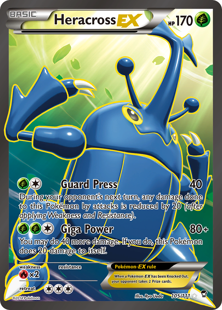 Heracross EX (105/111) [XY: Furious Fists] | Devastation Store