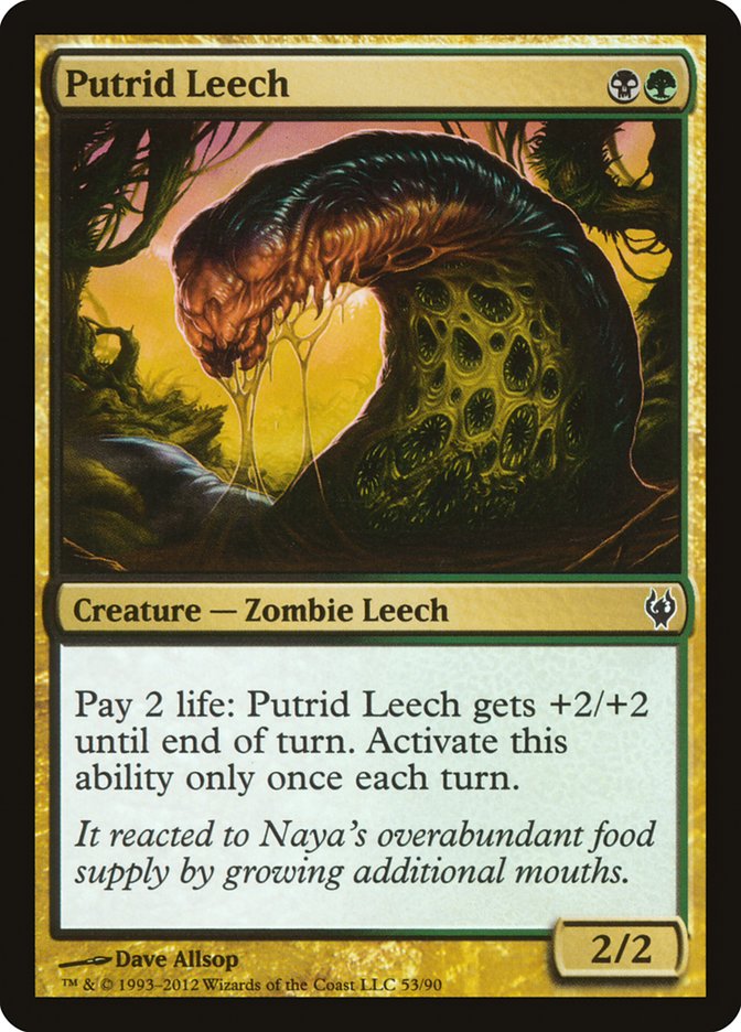 Putrid Leech [Duel Decks: Izzet vs. Golgari] | Devastation Store