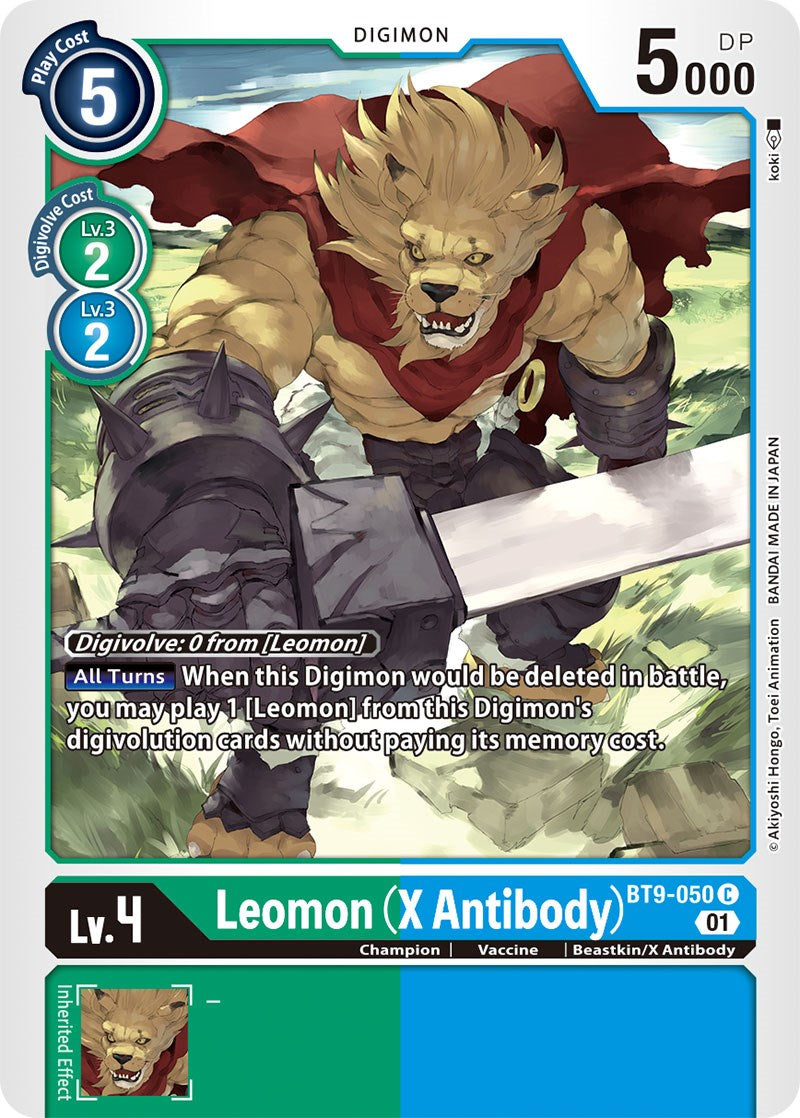 Leomon (X Antibody) [BT9-050] [X Record] | Devastation Store