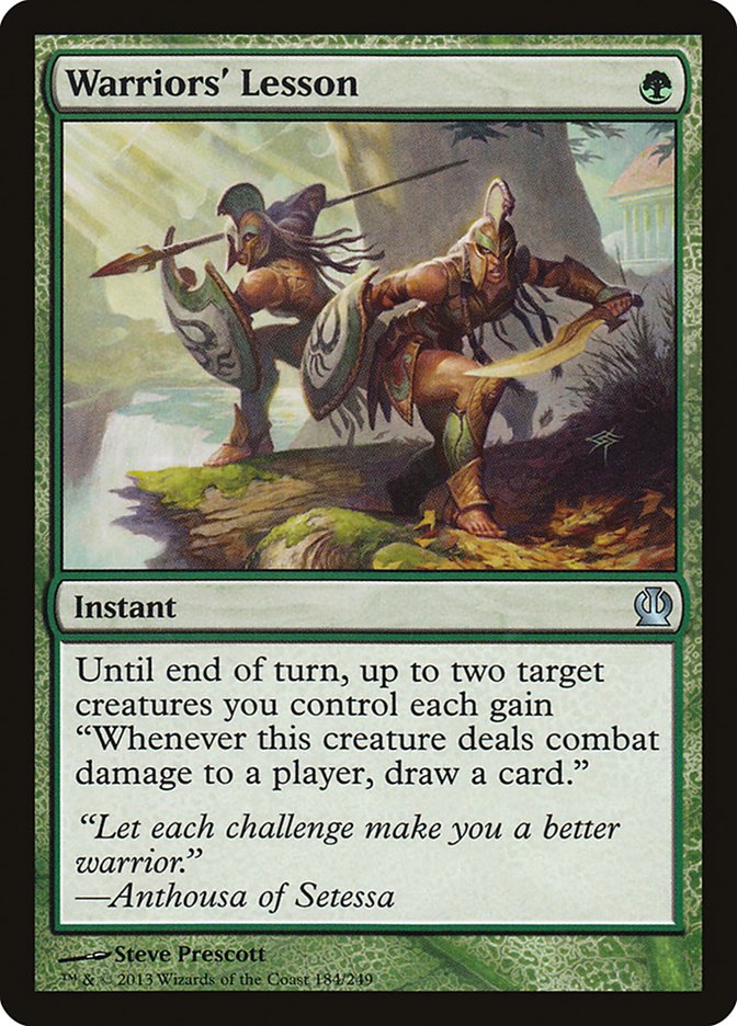 Warriors' Lesson [Theros] - Devastation Store | Devastation Store