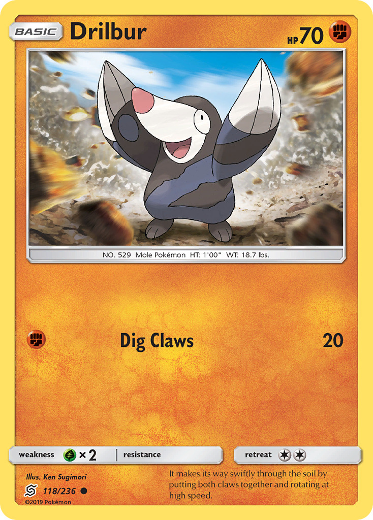 Drilbur (118/236) [Sun & Moon: Unified Minds] | Devastation Store