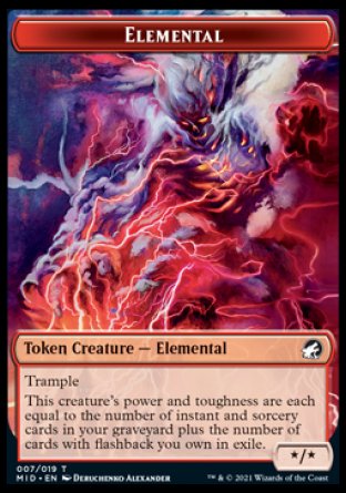 Elemental Token [Innistrad: Midnight Hunt Tokens] | Devastation Store