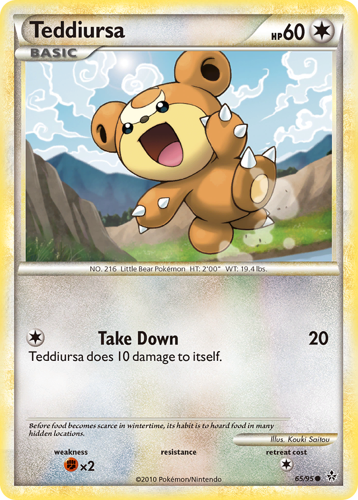 Teddiursa (65/95) [HeartGold & SoulSilver: Unleashed] | Devastation Store