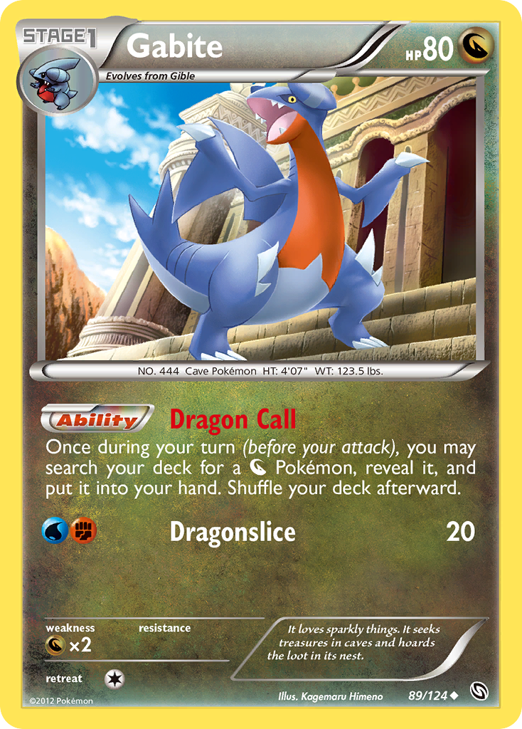 Gabite (89/124) [Black & White: Dragons Exalted] | Devastation Store