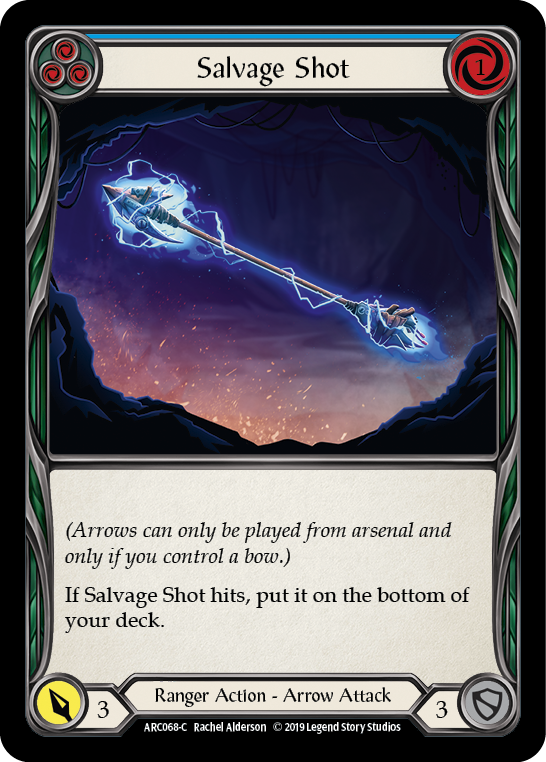 Salvage Shot (Blue) [ARC068-C] 1st Edition Normal - Devastation Store | Devastation Store