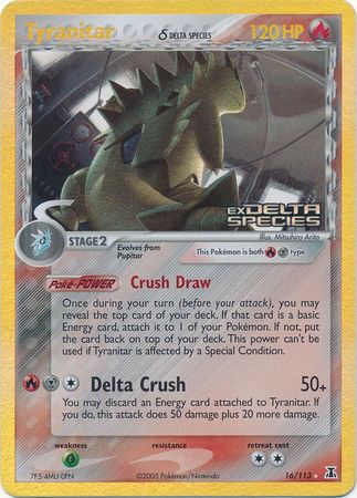 Tyranitar (16/113) (Delta Species) (Stamped) [EX: Delta Species] | Devastation Store