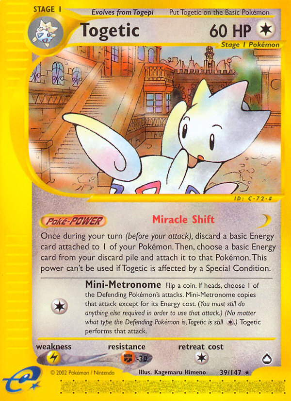 Togetic (39/147) [Aquapolis] | Devastation Store