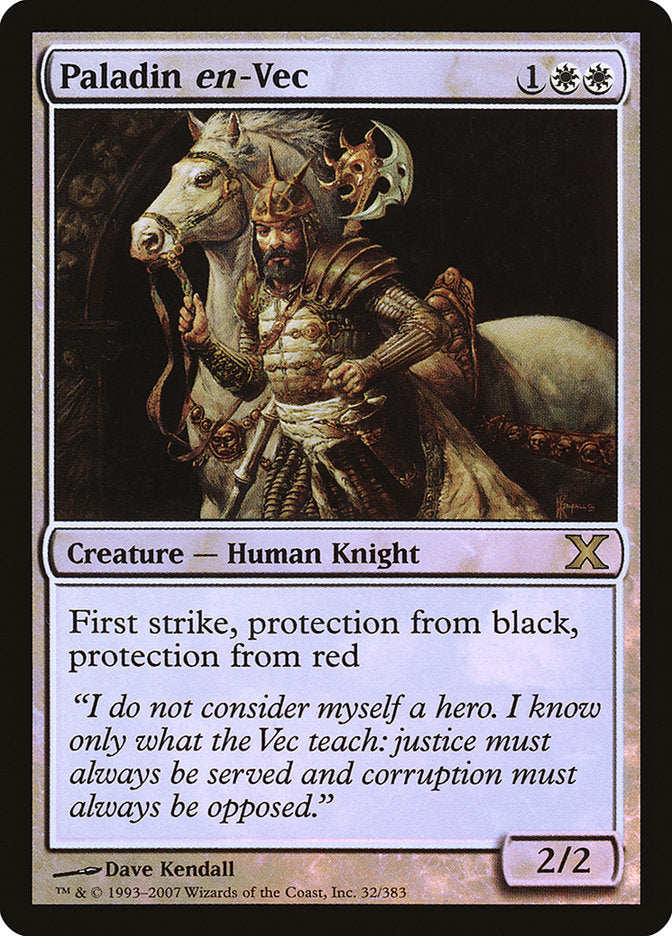 Paladin en-Vec (Premium Foil) [Tenth Edition] | Devastation Store