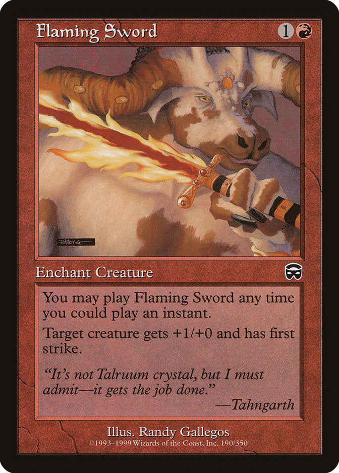 Flaming Sword [Mercadian Masques] - Devastation Store | Devastation Store