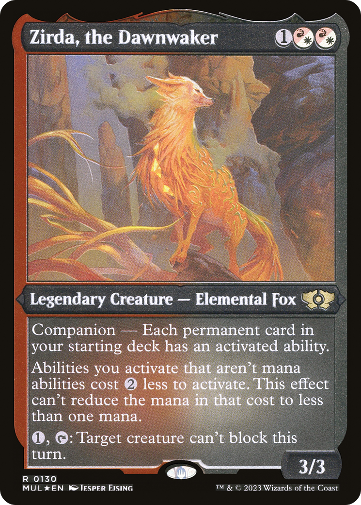 Zirda, the Dawnwaker (Foil Etched) [Multiverse Legends] | Devastation Store