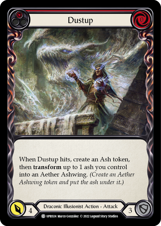 Dustup (Red) [UPR024] (Uprising)  Rainbow Foil | Devastation Store