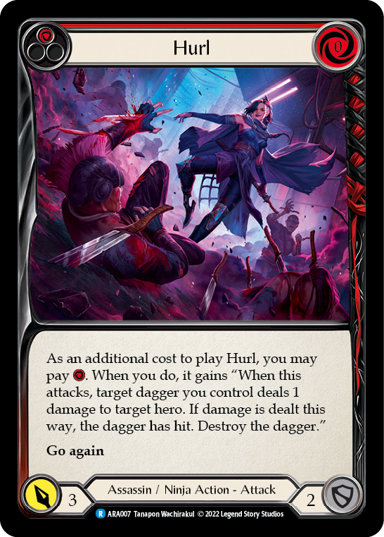 Hurl (Red) [ARA007] (Outsiders Arakni Blitz Deck) | Devastation Store