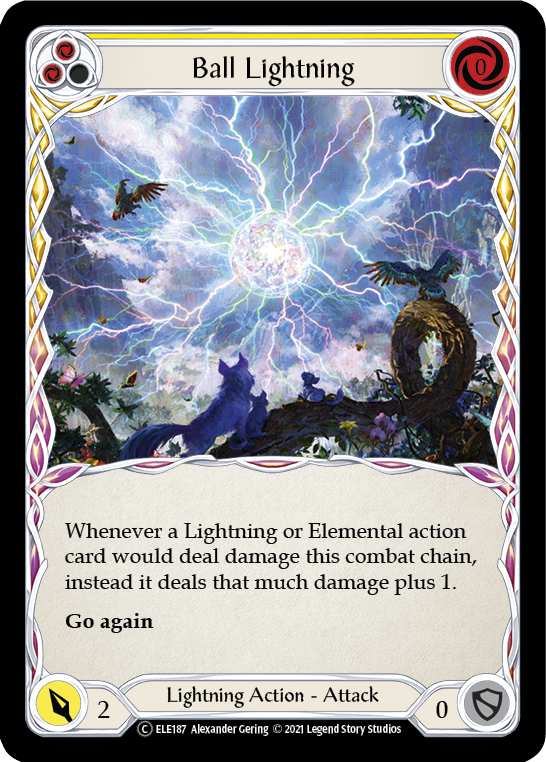 Ball Lightning (Yellow) [U-ELE187] Unlimited Rainbow Foil | Devastation Store