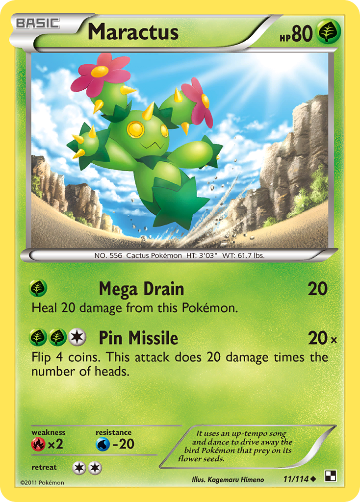 Maractus (11/114) [Black & White: Base Set] | Devastation Store