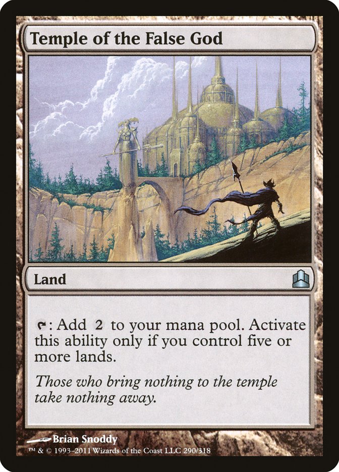 Temple of the False God [Commander 2011] | Devastation Store