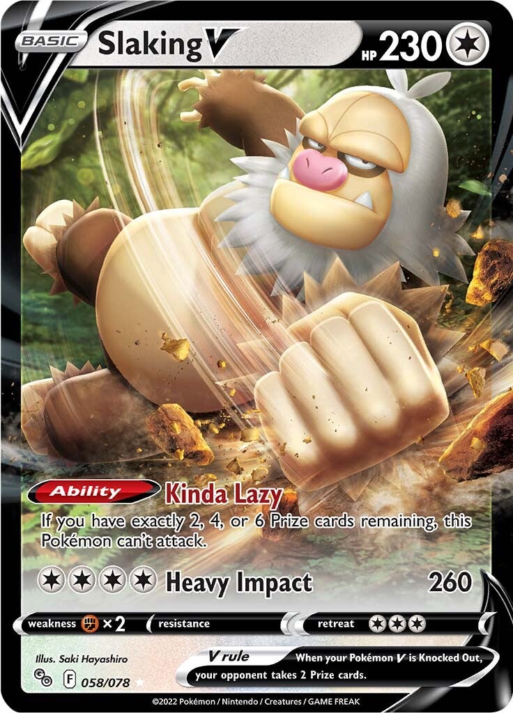 Slaking V (058/078) [Pokémon GO] | Devastation Store