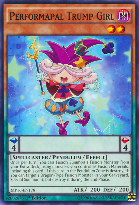 Performapal Trump Girl [MP16-EN178] Common | Devastation Store
