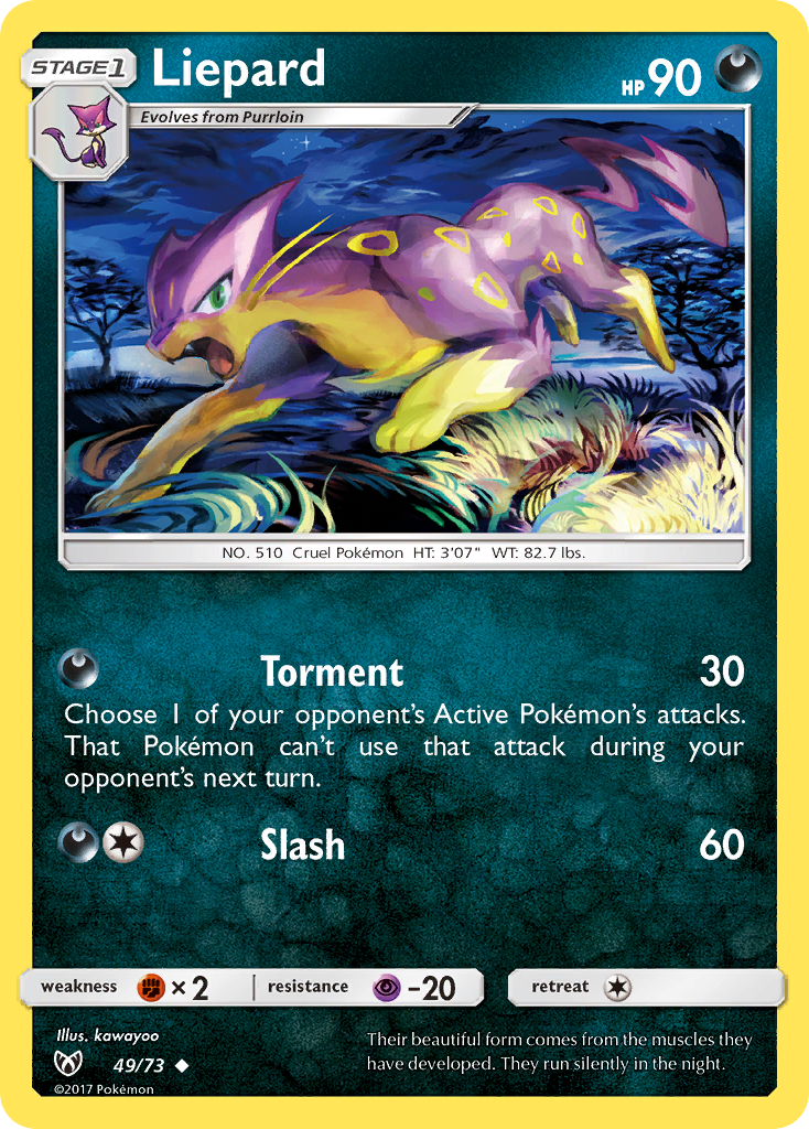 Liepard (49/73) [Sun & Moon: Shining Legends] | Devastation Store