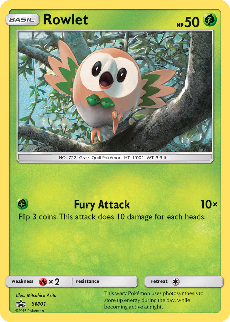 Rowlet (SM01) [Sun & Moon: Black Star Promos] | Devastation Store