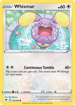 Whismur (135/185) [Sword & Shield: Vivid Voltage] | Devastation Store