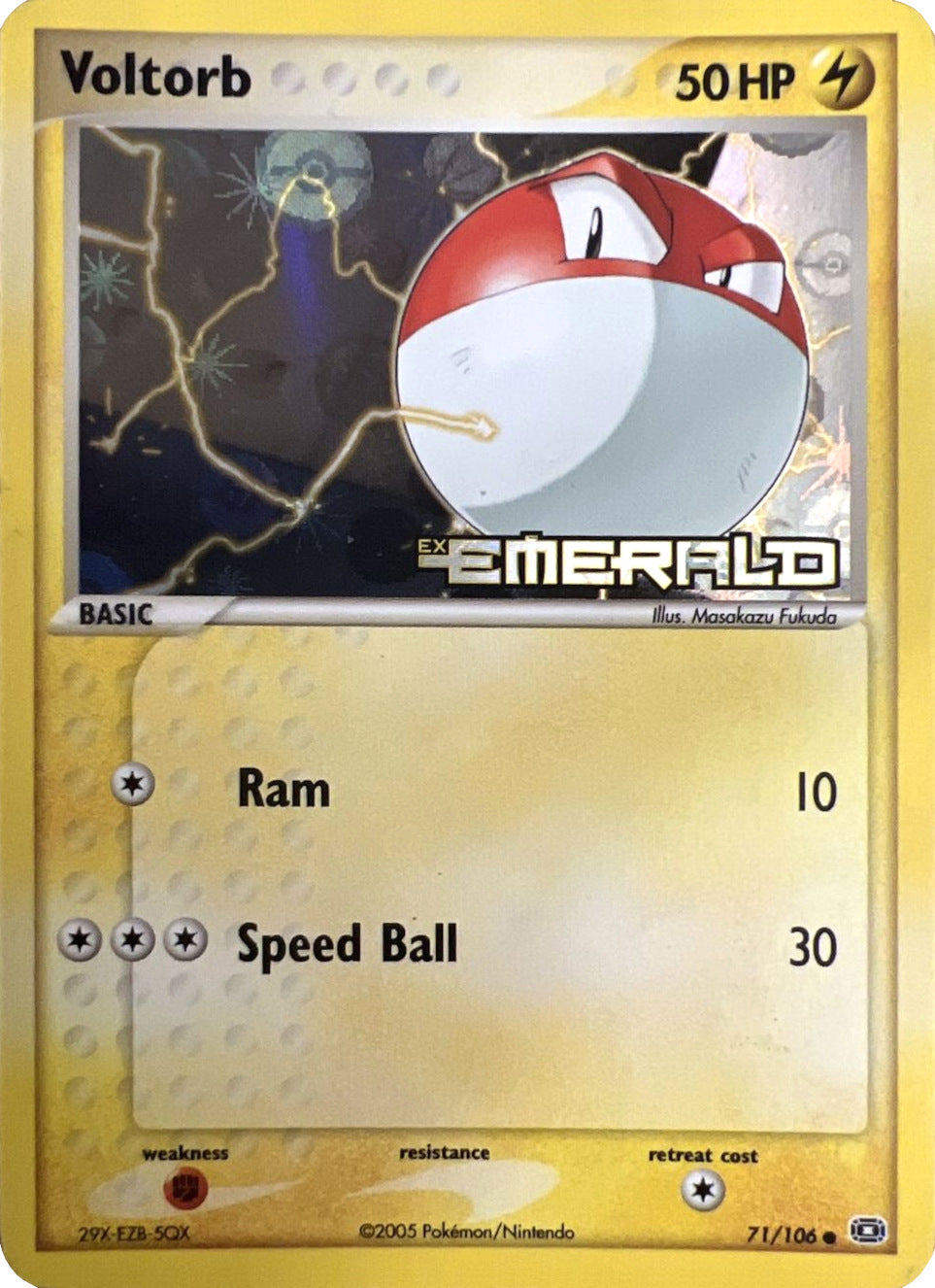 Voltorb (71/106) (Stamped) [EX: Emerald] | Devastation Store