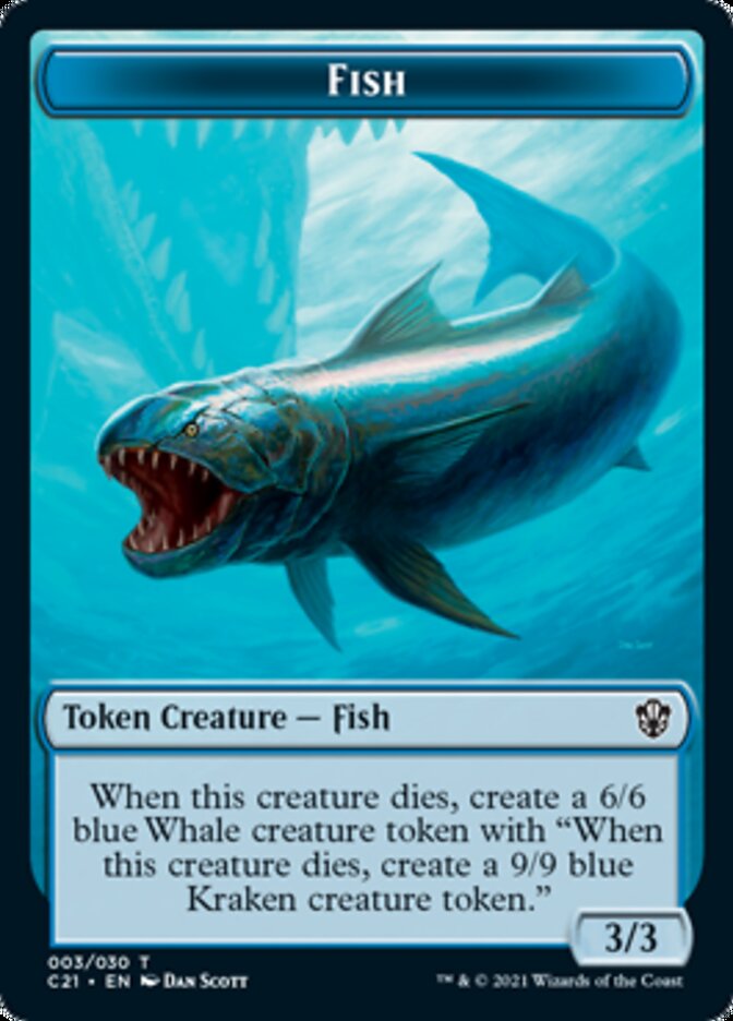 Beast (010) // Fish Token [Commander 2021 Tokens] | Devastation Store