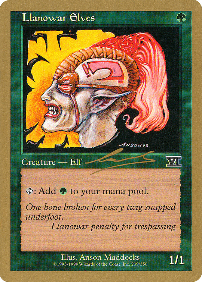 Llanowar Elves (Nicolas Labarre) [World Championship Decks 2000] | Devastation Store
