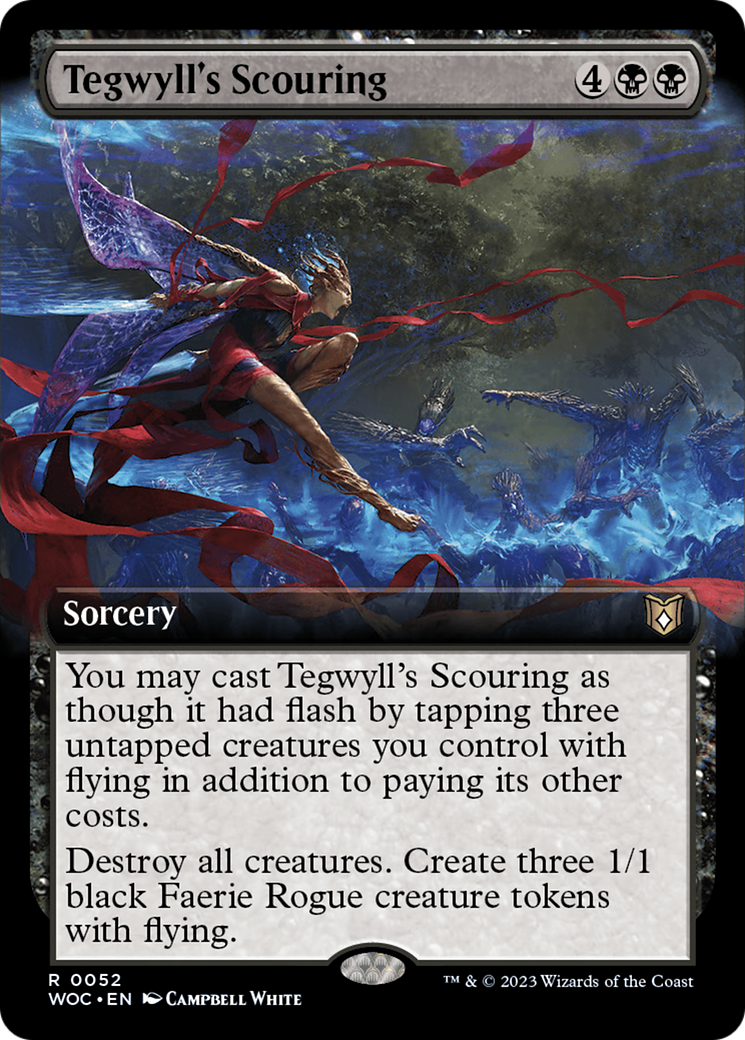 Tegwyll's Scouring (Extended Art) [Wilds of Eldraine Commander] | Devastation Store