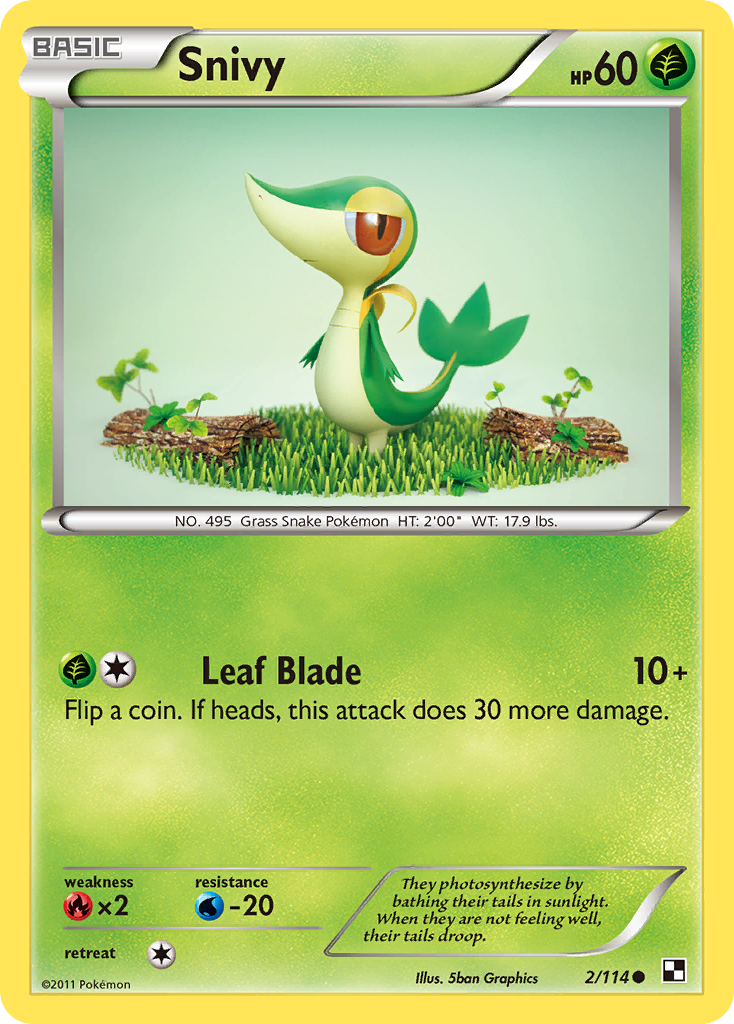 Snivy (2/114) [Black & White: Base Set] | Devastation Store