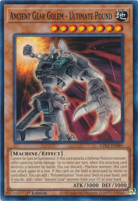 yugioh card ancient gear Ancient Hunting Hound RD/5TH1-KR048 Korean Ver Ultra Rare K-TCG If this card attacks a Defense Position monster Ancient Gear Golem - Ultimate