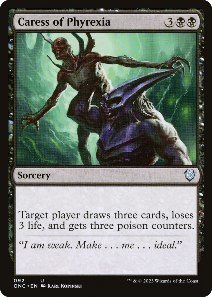 Caress of Phyrexia [Phyrexia: All Will Be One Commander] | Devastation Store