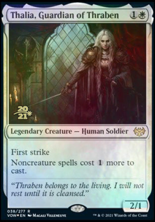 Thalia, Guardian of Thraben [Innistrad: Crimson Vow Prerelease Promos] | Devastation Store