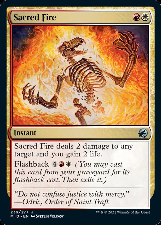 Sacred Fire [Innistrad: Midnight Hunt] | Devastation Store