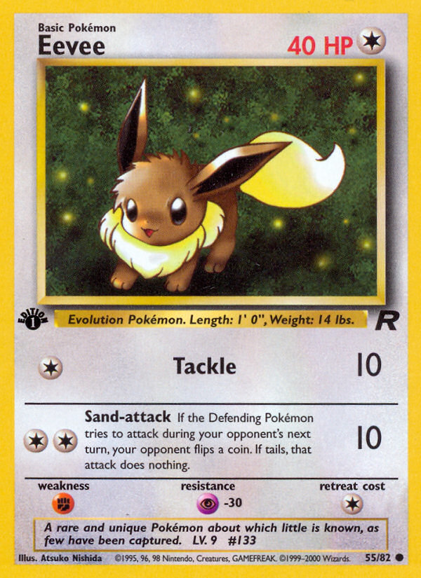 Eevee (55/82) [Team Rocket 1st Edition] | Devastation Store