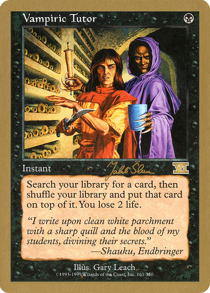 Vampiric Tutor (Jakub Slemr) [World Championship Decks 1999] | Devastation Store