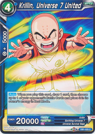 Krillin, Universe 7 United (DB1-025) [Dragon Brawl] | Devastation Store