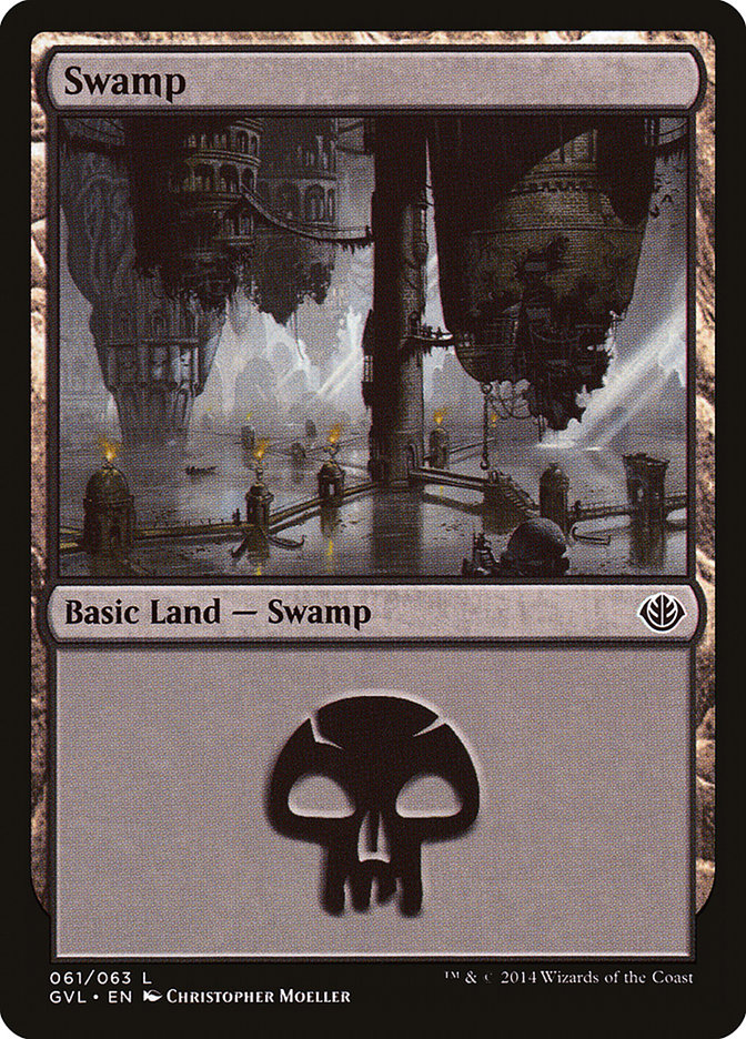 Swamp (61) (Garruk vs. Liliana) [Duel Decks Anthology] | Devastation Store