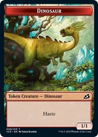 Dinosaur // Human Soldier (003) Double-sided Token [Ikoria: Lair of Behemoths Tokens] | Devastation Store