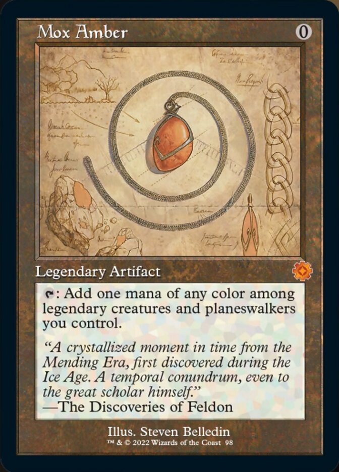 Mox Amber (Retro Schematic) [The Brothers' War Retro Artifacts] | Devastation Store