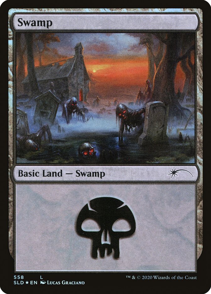 Swamp (Reanimated) (558) [Secret Lair Drop Promos] | Devastation Store