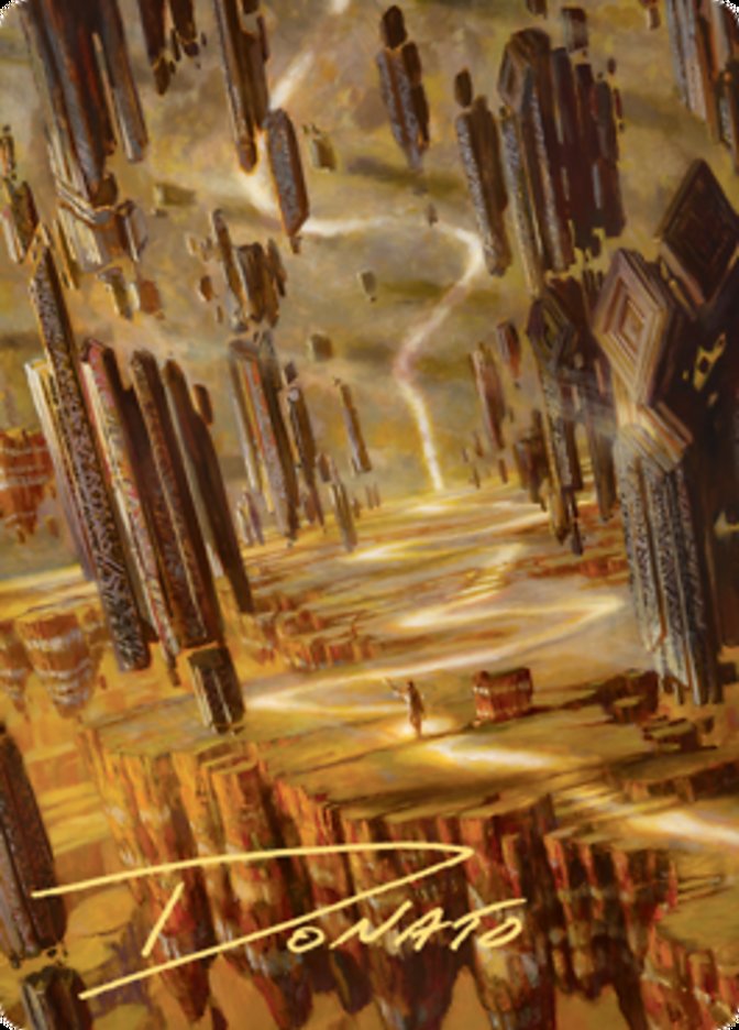 Brightclimb Pathway Art Card (Gold-Stamped Signature) [Zendikar Rising Art Series] | Devastation Store