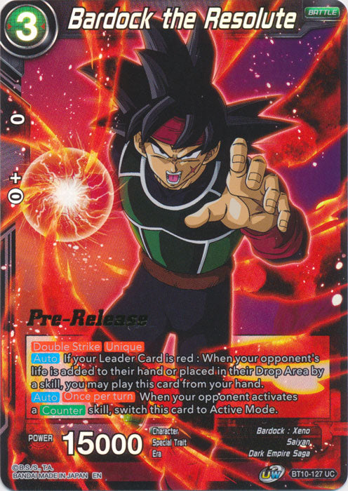 Bardock the Resolute (BT10-127) [Rise of the Unison Warrior Prerelease Promos] | Devastation Store