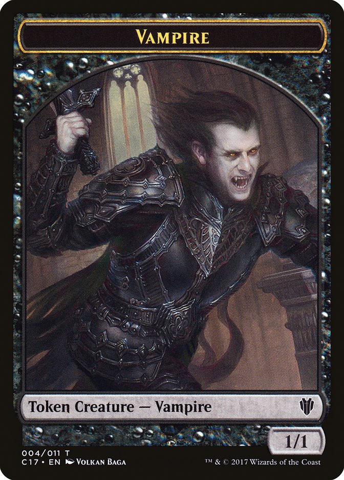 Vampire // Zombie Double-sided Token [Commander 2017 Tokens] | Devastation Store