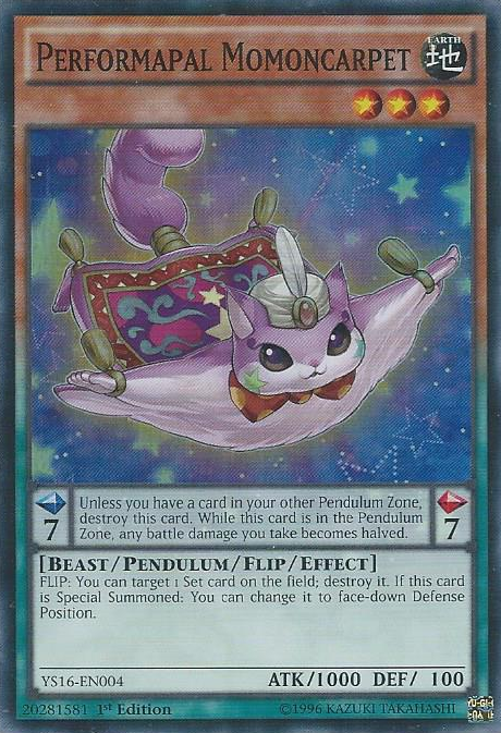 Performapal Momoncarpet [YS16-EN004] Super Rare | Devastation Store