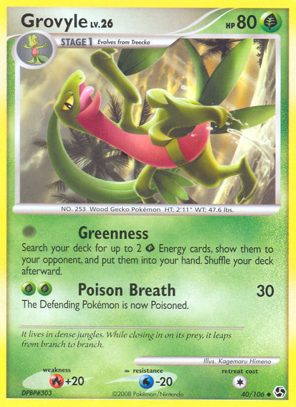 Grovyle (40/106) [Diamond & Pearl: Great Encounters] | Devastation Store