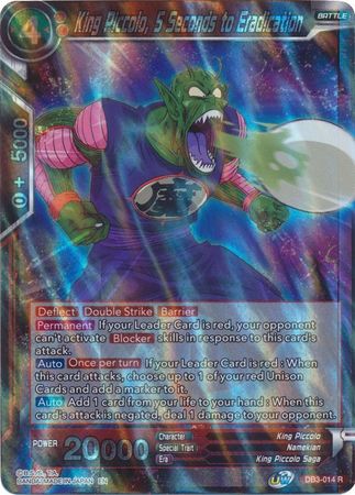 King Piccolo, 5 Seconds to Eradication [DB3-014] | Devastation Store