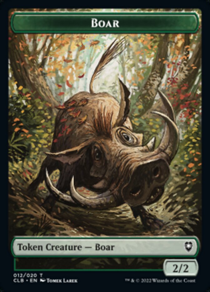 Boar Token [Commander Legends: Battle for Baldur's Gate Tokens] | Devastation Store