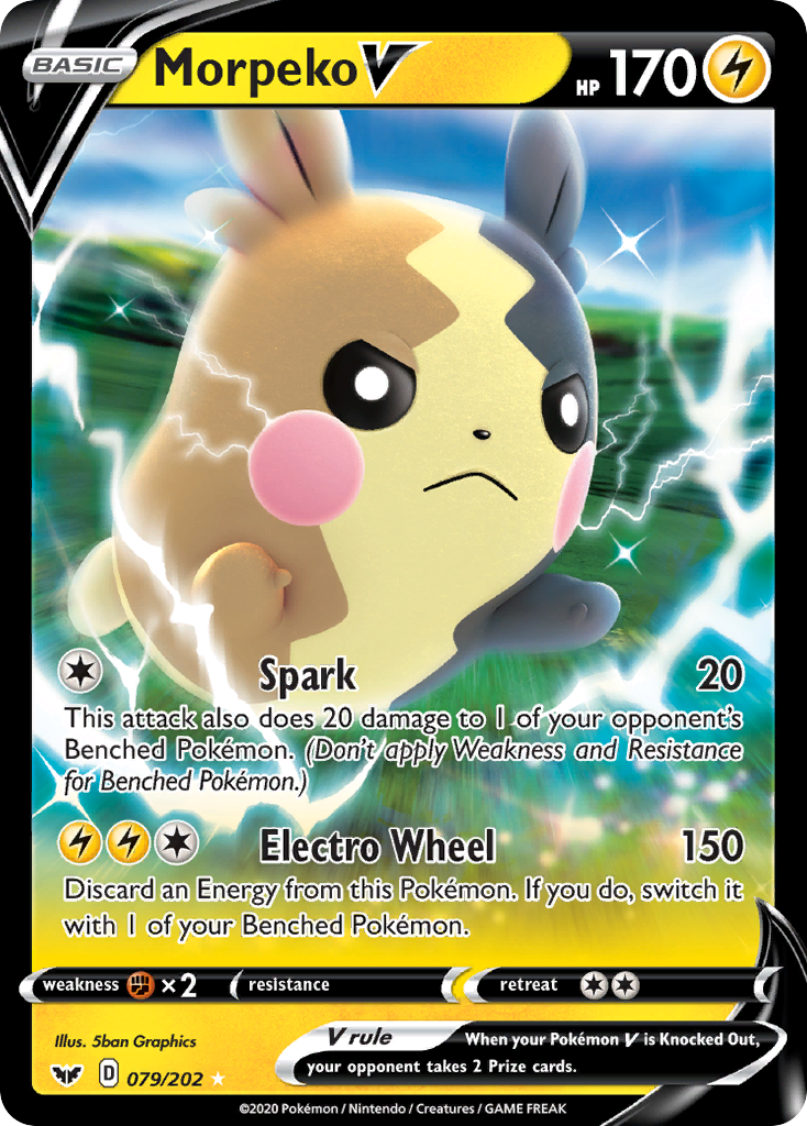 Morpeko V (079/202) [Sword & Shield: Base Set] | Devastation Store